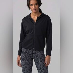 Women's Lululemon Black Zip-Up Minimal Hoodie
